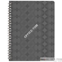 Zeszyt LEITZ Retro Chic, A4, w kratkę, ciemnoszary