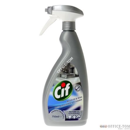 Preparat CIF Stainless Steel & Glass Cleaner 750ml-środek do czyszczenia twardych, wodoodpornych powierzchni