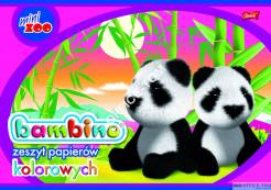 Zeszyt papierów kolorowych nabłyszczany A4, 10k BAMBINO Unipap