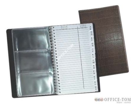 Skorowidz WARTA 125x203, 60 k., opr. drut., z wizytown., f. gal.