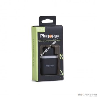ŁADOWARKA SIECIOWA QC30 Z TECHNOLOGIĄ SZYBKIEGO ŁADOWANIA PLUG&PLAY