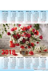 Kalendarz jedno opakowanie A1 P10 WIOSENNY BUKIET Beskidy