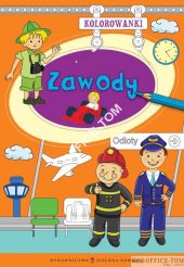 Książka KOLOROWANKI A4 Zawody 9788378953159 Zielona Sowa