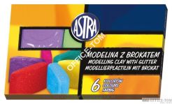 Modelina z brokatem 6 kol ASTRA