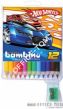 Kredki BAMBINO w opr.drew. 12 kol. + temperówka HOT WHEELS St.Majewski - 2
