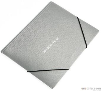 Teczka A5 z gumką SIMPLE srebrna Panta Plast