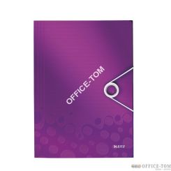 Teczka z gumką Leitz WOW, 15 mm 150k A4 Metaliczna fioletowa