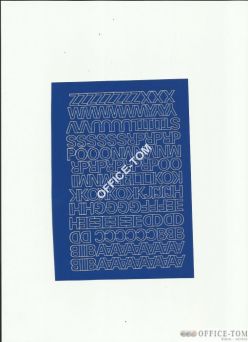 LITERY samoprzylepne 1cm (8szt) czerwone ARTDRUK