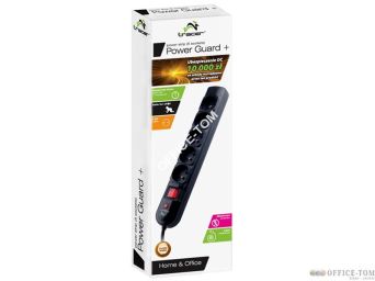 Listwa TRACER PowerGuard 5 gniazd 3m czarny
