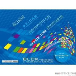 Blok techniczny A4 z kolorów kar KRESKA