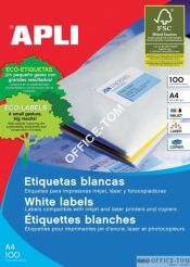 Etykiety APLI uniwersalne   70,0x67,7 Biały 100ark 1200szt