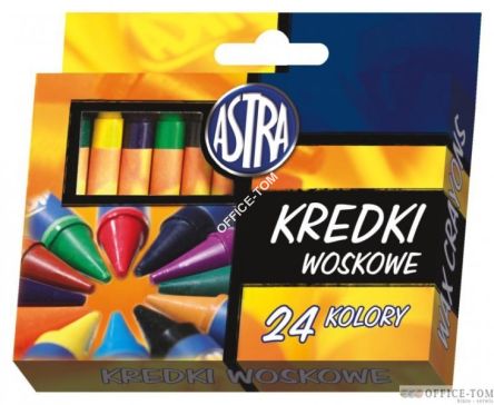 Kredki świecowe jumbo Astra 24 kolory