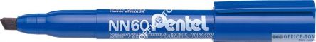 Marker gruby wodoodporny PENTEL ścięta końcówka, ekologiczne Niebieski
