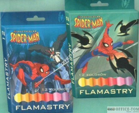 Flamastry 12 kolorów SPIDER-MAN MARVEL ST.MAJEWSKI