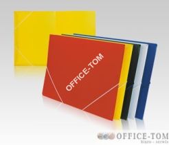 Teczka plastikowa z gumką wąska TG-02 Biurfol Czarna