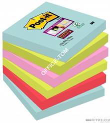 Karteczki samoprzylepne Post-it® Super Sticky Miami 76x76 mm 6x90 karteczek