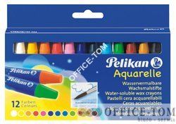 Kredki PELIKAN świecowe akwarelowe 766 12 kolorów