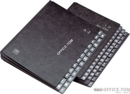 Teczka korespondencyjna A4 kartonowa A-Z czarna 400001988 ELBA