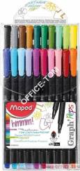 Cienkopis Graphpeps 20 szt etui z zawieszką Maped