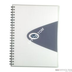 Kołonotatnik menedżerski A4 Leitz ALLURA, przezroczysty/ grafitowy