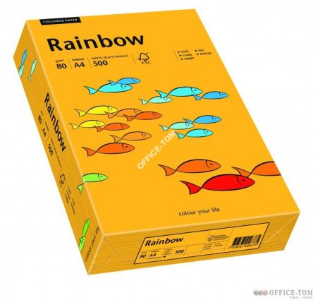 Papier xero kolorowy Rainbow jasno pomarańczowy 22