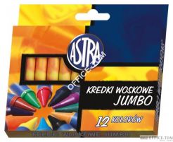 Kredki świecowe jumbo Astra 12 kolorów