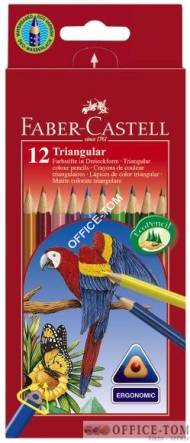 Kredki Trójkątne Kpl Karton 12 Szt FABER-CASTELL