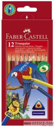Kredki Trójkątne Kpl Karton 12 Szt FABER-CASTELL