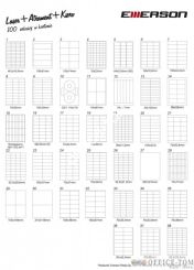 Etykiety niereguralne A4 18*71