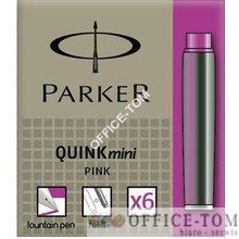 Naboje PARKER atramnetowe Mini (6 Szt.) Różowy