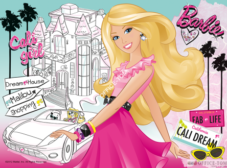 Puzzle Kalifornijski sen Barbie 30 elementów TREFL 18171