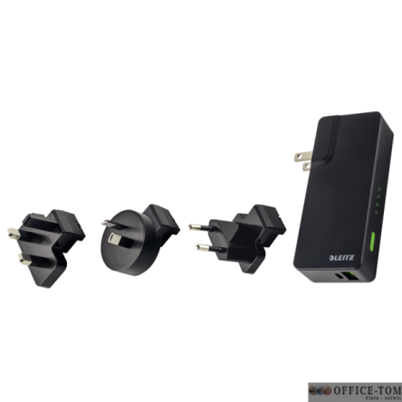 Ładowarka sieciowa Leitz Complete Travel z USB i power bankiem 3000 mAh 63070095