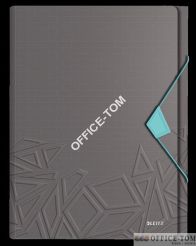 Teczka z przegródkami Leitz Urban Chic PP A4 mieści 250 kartek ciemnoszara