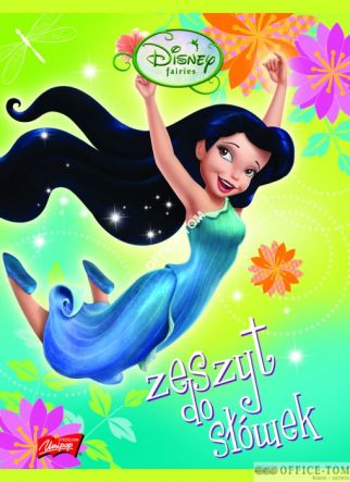 Zeszyt do słówek A6, 16k., krata, DISNEY WRÓŻKI UNIPAP