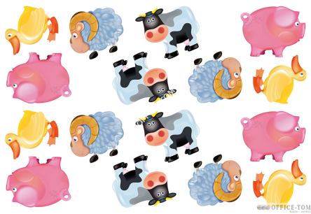 Puzzle Zwierzątka z farmy - Baby Puzzle 4 elementy TREFL 36011