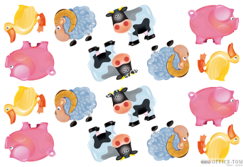 Puzzle Zwierzątka z farmy - Baby Puzzle 4 elementy TREFL 36011