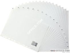 Przekładki BANTEX A4 A-Z PP szare