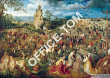Puzzle Droga na Kalwarię, Pieter Bruegel - Art Puzzle 1000 elementów TREFL 10292 - 2