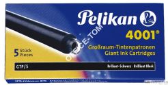 Naboje PELIKAN długie GTP/5  nieb-czarne