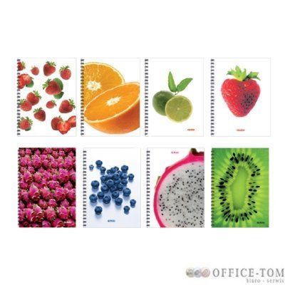 Kołonotatnik HERLITZ na spiralii 70 A5KR WORLD OF FRUITS