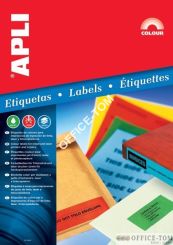 Etykiety APLI 210,0x297,0  Czerwony 20ark 20szt