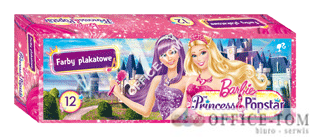 Farby plakatowe 12 kol. 20ml BARBIE  St.Majewski