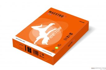 Papier xero MAESTRO COLOR A4 80 OR43 pomarańczowy