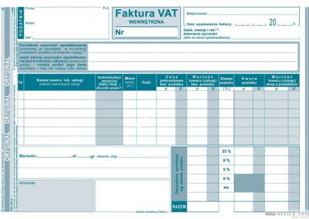 Faktura VAT MICHALCZYK I PROKOP A5 40 kartek