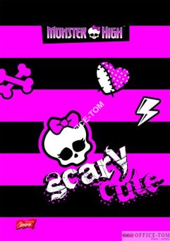 Brulion w twardej oprawie A5, 96k., krata, MONSTER HIGH UNIPAP