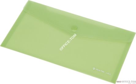 Teczka kopertowa A4 FOKUS przezroczysta zielona 0410-0030-04 Panta Plast