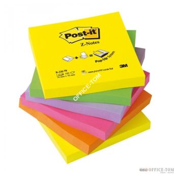 Bloczki samoprzylepne 3M POST-IT® R330-NR 76x76 Mix 100k