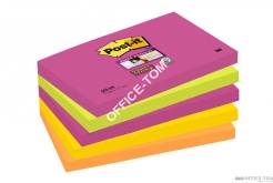 Bloczki samoprzylepne 3M POST-IT® 655S-N 76x127 Mix 450k