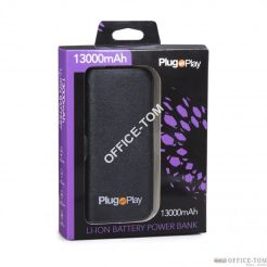 Power Bank PLUG & PLAY 13000MA 2xUSB czarny