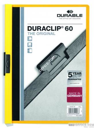 Skoroszyt DURABLE DURACLIP® Original 60 żółty